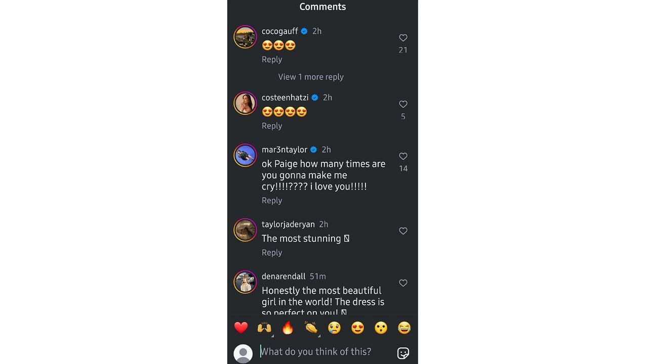 Paige Lorenze's comments section (@paigelorenze)